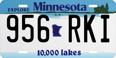 MN license plate 956RKI
