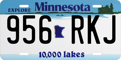 MN license plate 956RKJ