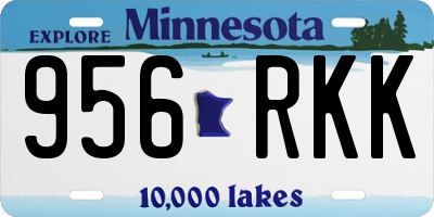 MN license plate 956RKK