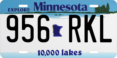 MN license plate 956RKL