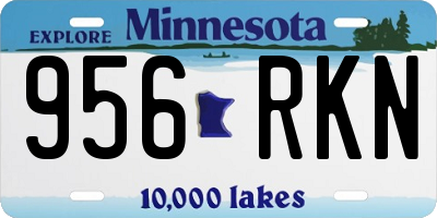 MN license plate 956RKN