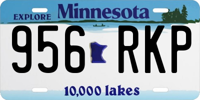 MN license plate 956RKP