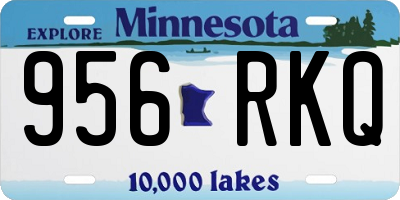 MN license plate 956RKQ