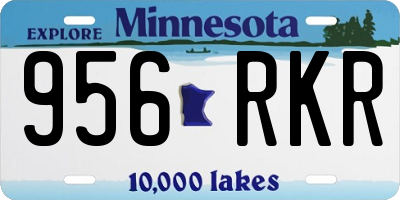 MN license plate 956RKR