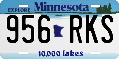 MN license plate 956RKS