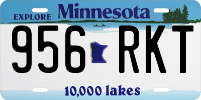 MN license plate 956RKT