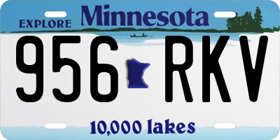 MN license plate 956RKV