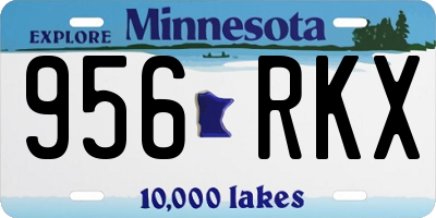 MN license plate 956RKX