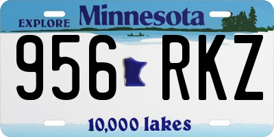 MN license plate 956RKZ