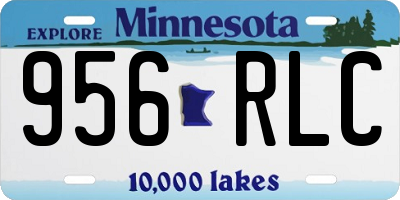 MN license plate 956RLC