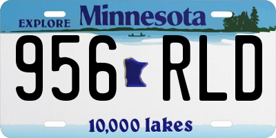 MN license plate 956RLD