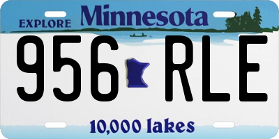 MN license plate 956RLE