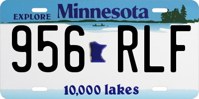MN license plate 956RLF