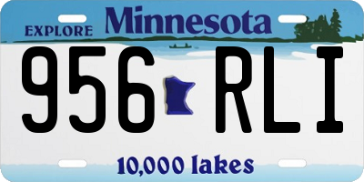 MN license plate 956RLI
