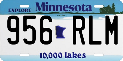 MN license plate 956RLM