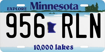 MN license plate 956RLN
