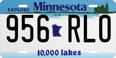 MN license plate 956RLO