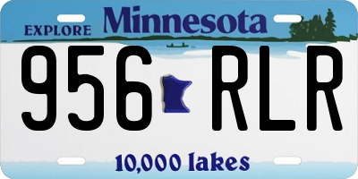 MN license plate 956RLR