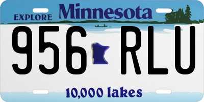 MN license plate 956RLU