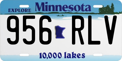 MN license plate 956RLV