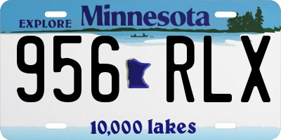 MN license plate 956RLX