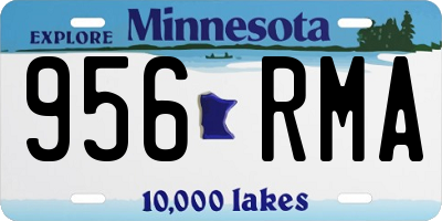 MN license plate 956RMA