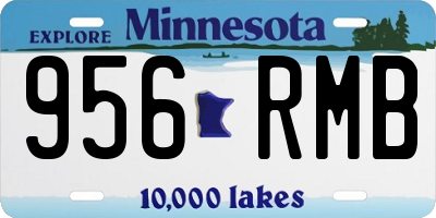 MN license plate 956RMB