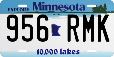 MN license plate 956RMK