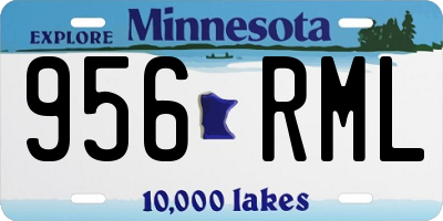 MN license plate 956RML