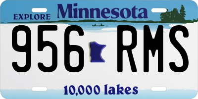 MN license plate 956RMS