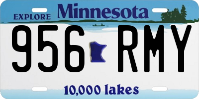 MN license plate 956RMY