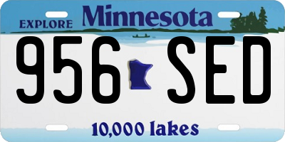 MN license plate 956SED