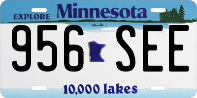 MN license plate 956SEE
