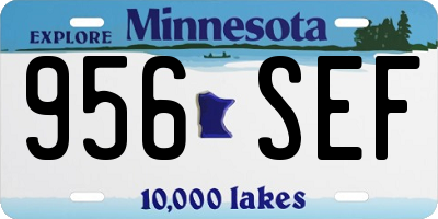 MN license plate 956SEF