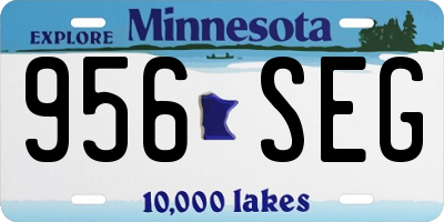 MN license plate 956SEG