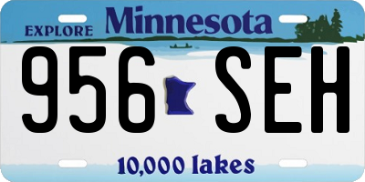 MN license plate 956SEH