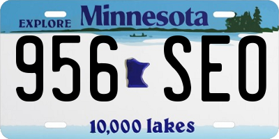 MN license plate 956SEO
