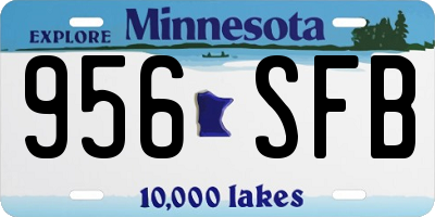 MN license plate 956SFB