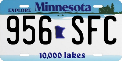 MN license plate 956SFC