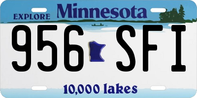 MN license plate 956SFI