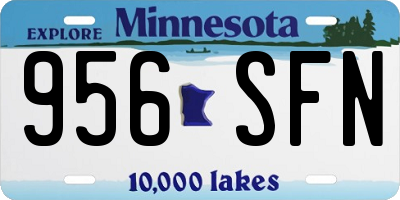 MN license plate 956SFN