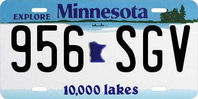 MN license plate 956SGV
