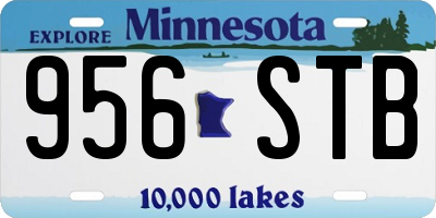 MN license plate 956STB