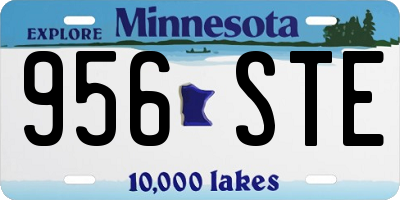 MN license plate 956STE