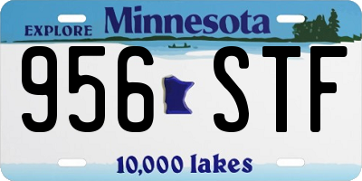 MN license plate 956STF
