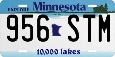 MN license plate 956STM