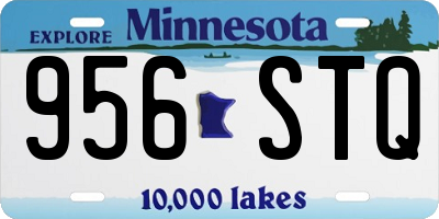 MN license plate 956STQ