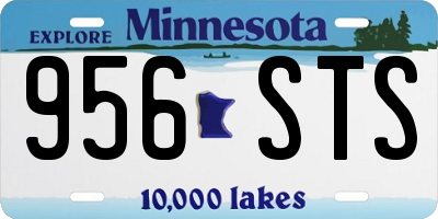 MN license plate 956STS