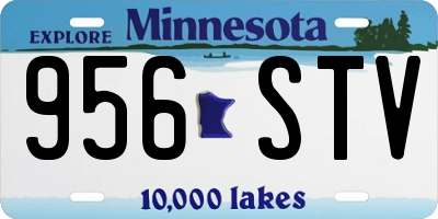 MN license plate 956STV