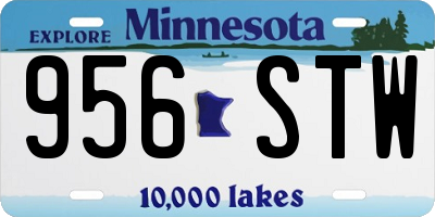 MN license plate 956STW